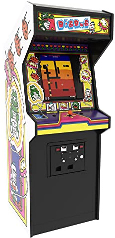 Quarter Arcades Dig Dug - Mini gabinete de arcada de tamaño 1/4 de Numskull, máquina de Juego de arcada replicas reproducibles - Mini Consola Retro