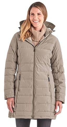 Killtec Parka da donna Gw 13 Wmn Qltd Prk funzionale parka con cappuccio rimovibile, Donna, Parka funzionale con cappuccio rimovibile, 37503-000, beige chiaro, 40