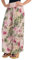 Malito - Damen Haremshose floraler Blumen Print - atmungsaktive Pumphose - dünne Freizeit Strandhose - hautfreundliche Aladinhose 8939 (Altrosa)