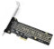 ELUTENG M.2 NVME zu PCIe 4.0 Adaptateur, 16Gbp Carte de Conversion M.2 NVME vers PCIe X1 pour SSD M-Key 2230 2242 2260 2280 22110