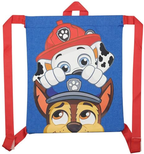 CERDÁ LIFE'S LITTLE MOMENTS Saquito Escolar Paw Patrol, Mochila de Cuerdas Unisex niños, Azul, Talla única
