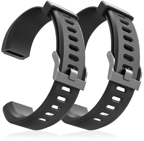 2 Pcs Fitness Tracker Id115plus Hr Replacement Band - Fitness Tracker Wrist Band Fitness Watch Bands Replacement - Fitness Tracker Bands Replacement Smart Watch Replacement Bands Replacement Wristband