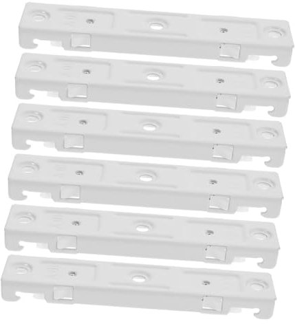 NULYLU 6pcs Corner Bend Track Connector Stainless Steel Curtain Track Wall Mount Ceiling Mount Flexible for Divider