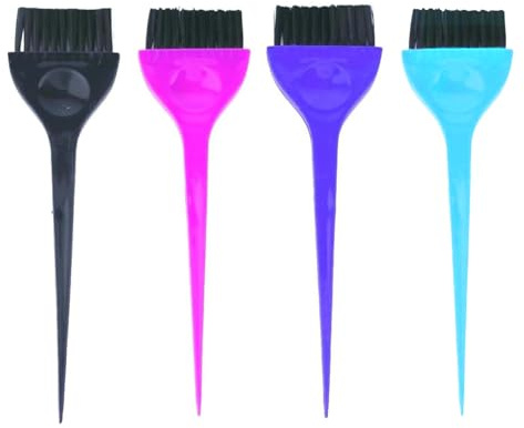 4 Pcs Multicolor Hair Dye Brush Applicator Kit, Hair Color Brush & Comb Kit, Dye Applicator for Home DIY and Salon Use