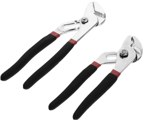 Ipetboom Pinza per Pompa Acqua 2 Pezzi 6 8” Giunto Scanalato Antiscivolo Impugnatura Ergonomica Immersa per Impianti Idraulici e Manutenzione Bagno