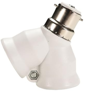〔YY32〕 1 st B22 Till 2 X E27 Bajonett Glödlampa Lampomvandlare Adapter Splitter Skruvsockel