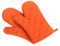Klmnop Oven Mitts Kitchen Cotton Cute Long Microwave Oven Gloves, Heat Resistant Glove for Cooking, Food, Frying, Baking Premium Durable Mitts 1 Pair Orange