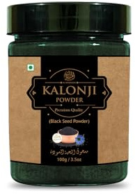 AL MASNOON Kalonji Seed Powder | Polvere di semi neri - Confezione da 1 pezzo (100 grammi) 100% puro e naturale