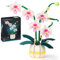 HIGH GODO Orchid Flower Building Kit, Plant Botanical Bonsai Collection, Decor Home Office, Building Blocks Toy for Adults Kids Age 6+, 616 PCS