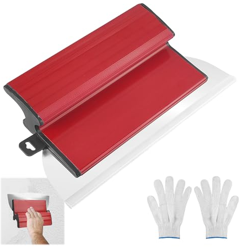 Spatule Enduit Set, Douceur Double Face Couteau Enduit, 25cm Parfait Liss Couteau a Enduire, pour Mastic, Béton Lisseuse Enduit Couteau à Enduire (25 cm)