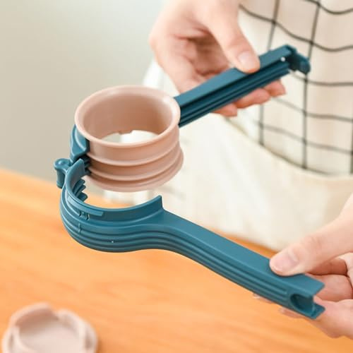 Clip de cierre de alimentos, ABS, mantiene fresca, gran calibre con tapa, boquilla de vertido, clip para bolsas de alimentos, clips fuertes para bolsas, clips de cierre de bolsa