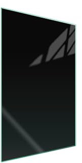 DarHaus Plaque de recouvrement, 35 x 52 cm, en verre, pour cuisinières électrique, à induction ; convient comme décoration, protection anti-éclaboussures ou planche à découper, Noire