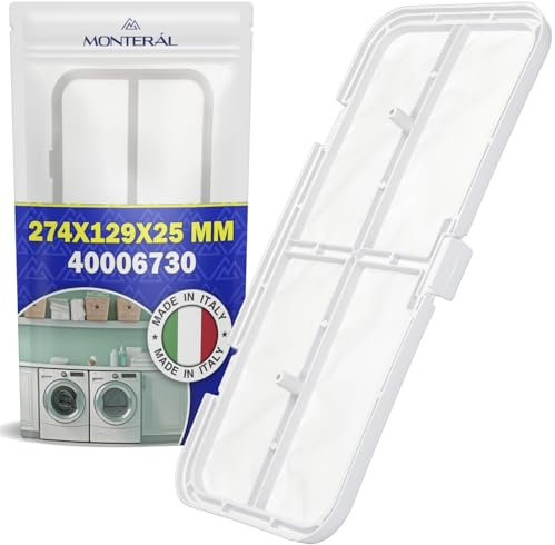 Marco de Plástico para Filtros para Secadora de Ropa 274x129x25 mm con Código Original 40006730 para Candy - MADE IN ITALY - MONTERAL