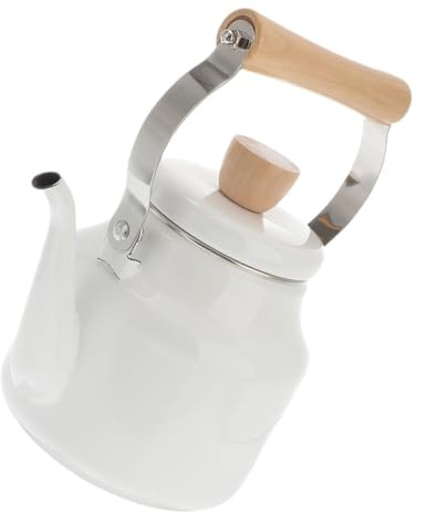 GALPADA Tetera Esmaltada De 2,5 Litros, Hervidor De Agua Para Estufa De Gas e Inducción, Resistente y Segura, Apta Para Hogar y Oficina, Tetera De Cocina Para Té y Café