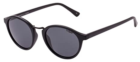 Le Specs PARADOX MATTE BLACK - Sonnenbrille für Damen und Herren Runde Rahmenform mit hohem UV-Schutz LSP1702096