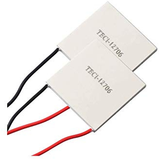 (2pcs) TEC1-12706 Heatsink Semiconductor Refrigeration Tablets 6A 12 Volt 60 Watt Thermoelectric Cooler Cooling Peltier Plate Module
