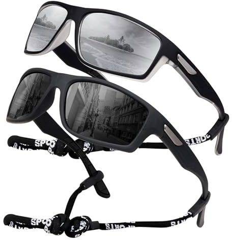 SKYWAY Polarisierte Sonnenbrille Herren, Sportbrille Fahrradbrille Herren Damen zum Baseball Laufen Radfahren Angeln Golfen UV400-Schutz Sonnenbrille