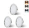 KYOTECH Faretti LED da incasso per mobili 230V 4W G4 300LM, 3000K Caldo 4000K Neutro 6000K Freddo faretto da incasso, in acciaio inox spazzolato, al posto delle lampade ad alogene Set di 3