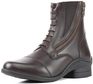 Moretta Shires Alessia Leather Paddock Boots - Black or Brown