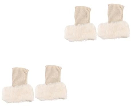 Kisangel 2 Pairs Unsichtbare Socken Frauen Warme Schuhe Abdeckung Boot Abdeckung Warm Halten Socken Für