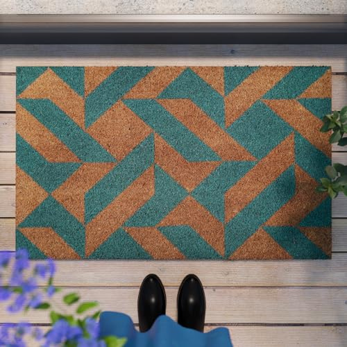 Mainstage – snygg kokosdörrmatta från WECONhome för varje ingång (60 x 90 cm, natur)
