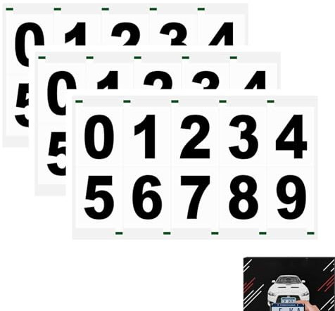 Nanofilm - Adesivo per targa, per targa, riflettente e invisibile, digitale, con scritta Vanish Plates (A,M)