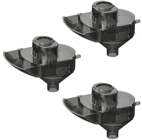 Baby Formula Dispenser Replacement Funnel Compatible with Baby Brezza Formula Pro Advanced and Pro Advanced WiFi Models ONLY, Replacement Funnel & Cover, NOT Fit Formula Pro Mini Mixer Machine, 3-Set