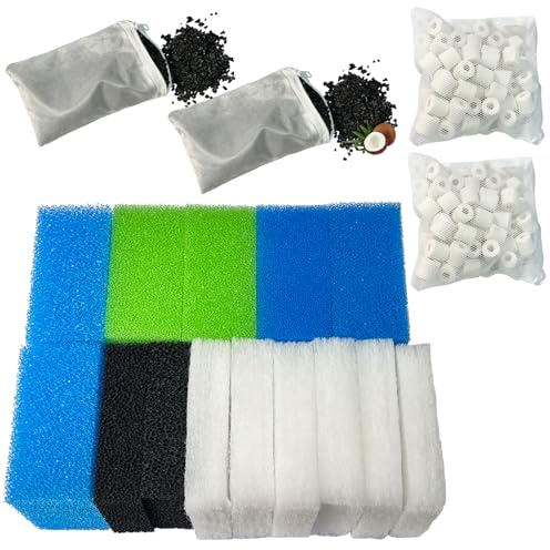 beaufan 2 Ensembles de Milieux de Filtration pour Aquarium Compatibles avec Le Juwel Bioflow 3.0 M