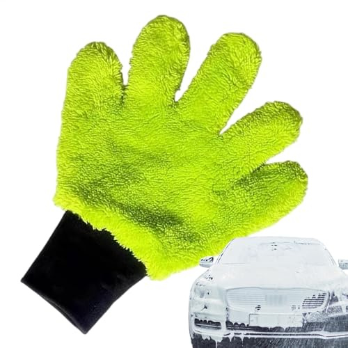 Guanto per la pulizia dell'auto - Guanto in microfibra per lavaggio auto, guanti da lavaggio in microfibra altamente assorbenti, guanti ergonomici per dettagli automobilistici, cucina e uso domestico