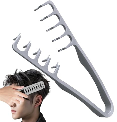 Texture Comb, Peine Texturizador, Peine De Dientes Anchos, Volumizing Wide-Tooth Hair Texture Styling Comb, Herramienta Para Dar Volumen A Las Raíces Para Hombres Y Mujeres