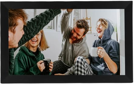 Generic 15,6 Tum Digitala Bildramar, Smart Wifi Elektronisk Fotoram Auto Rotation Weather Prognos -Display med USB 2.0 -gränssnitt Till Födelsedagspresenten (#1)