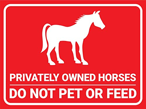 Cavalli Di Proprietà Privata. Non Accarezzare Né Dare Da Mangiare Agli Animali. Cartello Di Avvertimento Targa In Metallo Cartelli Metallo Poster Metal Per Soggiorno Casa Garage Bar Pub S