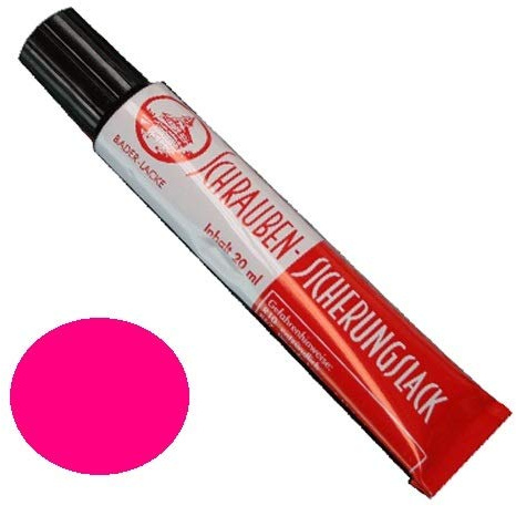 Schraubensicherungslack 20 ml. in Tube pink