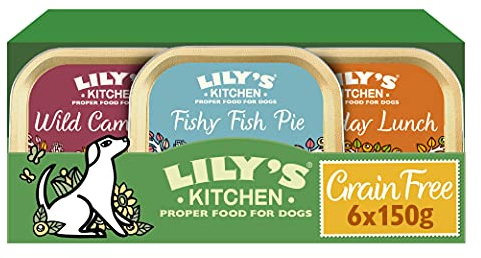 Lily's Kitchen - Getreidefreies Nass Hundefutter für ausgewachsene Hunde 6er Schalen (6 x 150g) - Multipack