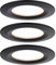 Paulmann 93081 Nova Plus LED Einbauleuchte inkl. Coin Basisset starr IP44 rund 78mm 3x6W 230V dimmbar 2700K Schwarz matt Spot Einbaustrahler