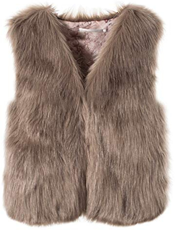 Chaleco de piel sintética cálido de invierno para mujer, abrigo, chaqueta corta, chaleco de piel, chaleco de piel sintética para mujeres, chaleco suave y cómodo sin mangas, chaqueta de invierno tipo