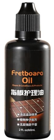 Guitar Care Lemon Oil - Kit olio detergente multifunzionale per tastiera | Detergente anti-essiccamento per tastiera per chitarra | Olio per la cura della tastiera della chitarra e del corpo della chi