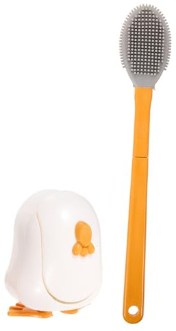 Cepillo de Inodoro Forma de Pollito, 1 Juego, Silicona