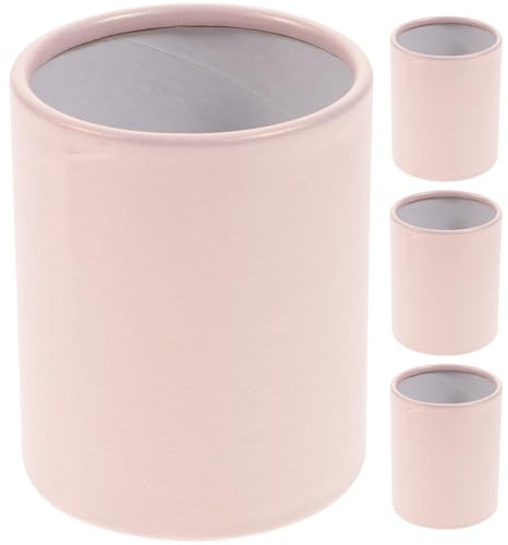 JOINPAYA Set 4 Mini Portafiori Rotondi in Schiuma Rosa per Composizioni Floreali, Scatole di Cartone per Bouquet, Fioriere per Decorazioni Casa e Negozi, Confezione Regalo per Appassionati