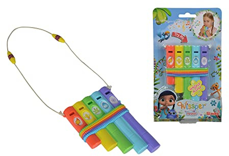 Simba 109358842 - Wissper Panflöte, 14 cm, Spielzeug
