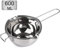 Hengdai Casserole de bain-marie universelle en inox, pour faire fondre du beurre, du chocolat, du sucre ou du fromage (acier 18/8) - 600 ml