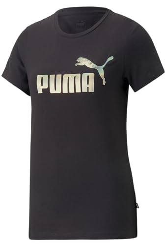 PUMA Damen ESS+ Nova Shine Tee T-Shirt, Schwarz, L
