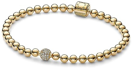 Pandora Signature Beads & Pavé Bracelet, 21