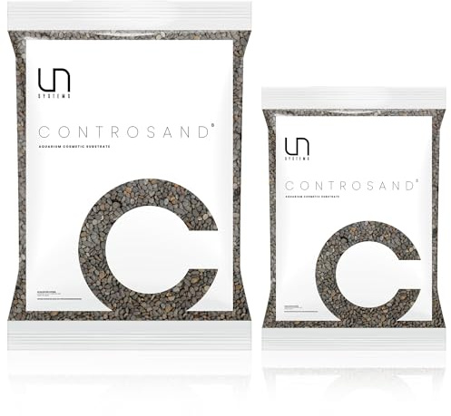 UNS Controsand - Kona, 3L - Natural Freshwater 3-5 mm Dark Gray Gravel - Decorative Small Rocks for Aquascaping Planted Tank - Aquarium Terrarium Substrate for Betta, Shrimp, Fish, Reptile Decor