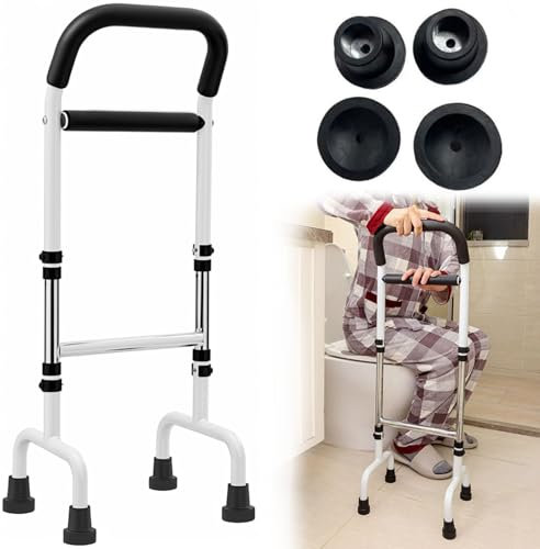 Aufstehhilfe für Senioren - Gehhilfe für Senioren, Upgrade-Griff, 6-Stufig Höhenverstellbarer, Robuste Konstruktion mit Anti-Rutsch-Füßen, Ideal für mehr Sicherheit und Komfort beim Aufstehen