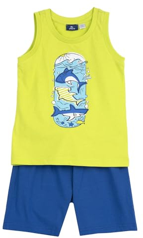 Chicco Completo con Canottiera e Pantaloncini Bambini e ragazzi con Stampa di Colorate Grafiche 261