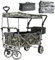 IMLEX Bollerwagen faltbar mit Dach IM-4268 mit passendem Zubehör (Camouflage, Mit Regenschutz + Kühltasche)