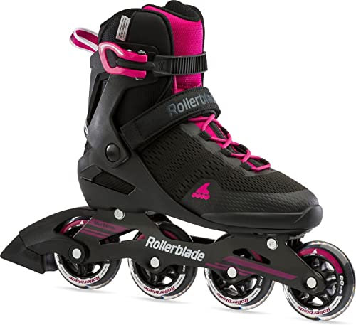 Rollerblade Damen Sirio 80 Inlineskate, Black/Raspberry, 245