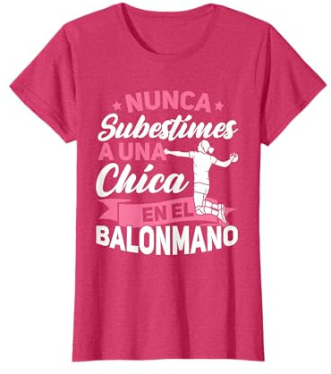 Regalo Para El Equipo De Balonmano Camiseta De Fan De Balonmano Para Mujeres Chicas T-Shirt Manga Corta Negro Talla S
