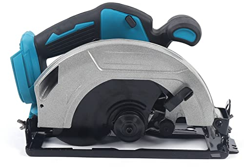 FUROMG Scie Circulaire Portative avec Rail 178 mm - Scie Circulaire Sans Fil 18 V 4500 tr/min - Pour Bois (Sans Batterie)